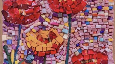 Poppy in early summer with Mosaic