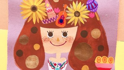 Polka dot with Mexican girl