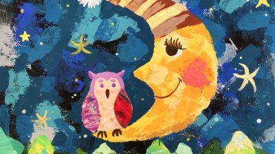 Owl and Moon